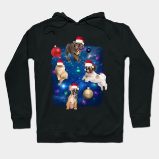 Christmas Dogs In Space Hoodie